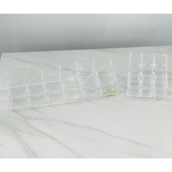 Container Store Makeup Organizers - Clear Acrylic Nail Polish & Lipstick Holder - Picture 2 of 8